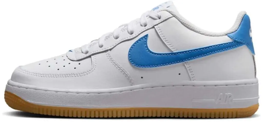 NIKE AIR FORCE 1 (GS) Nike Sportschoenen voor Kinderen, Unisex, Wit, Model FV594