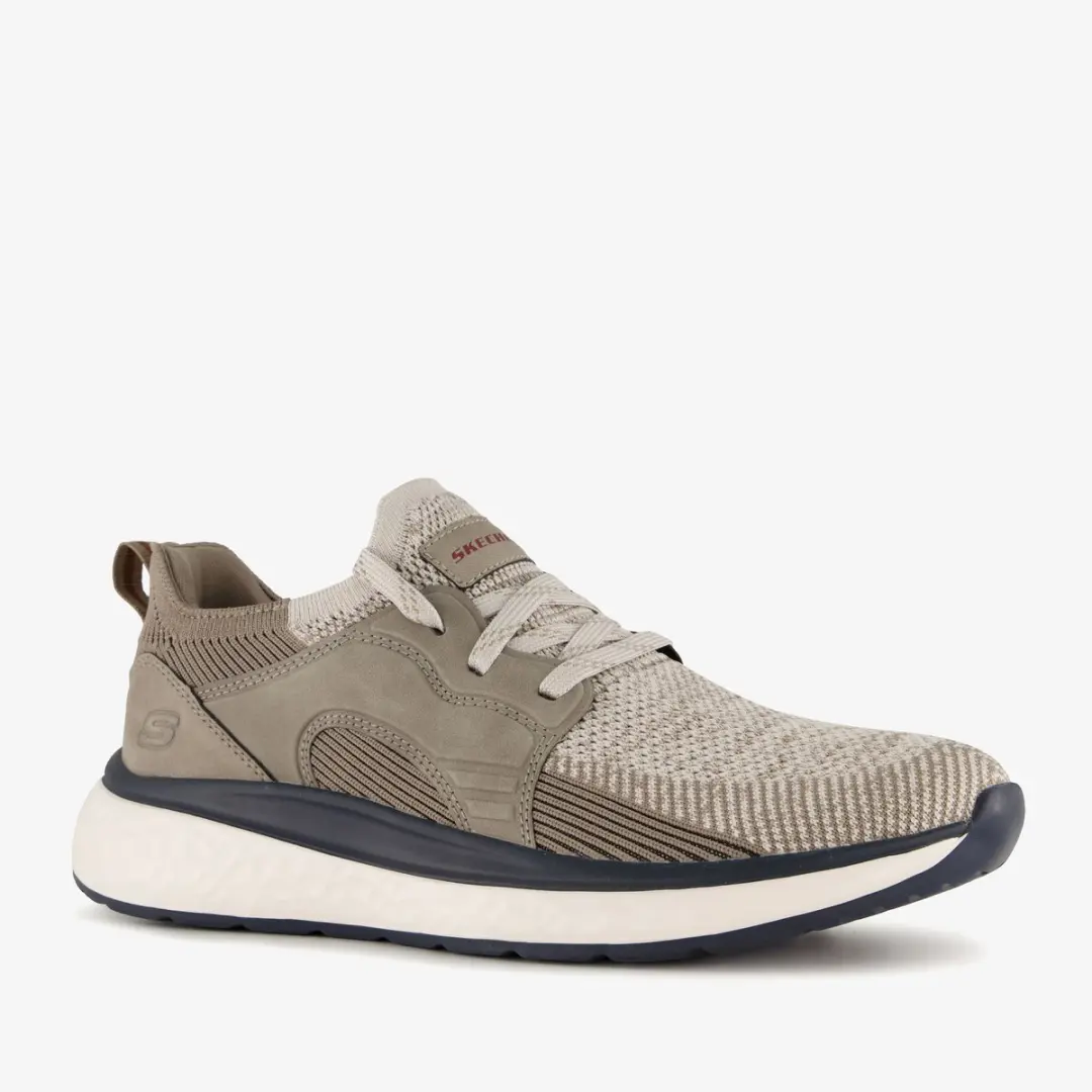 Skechers Lancer � Dalton heren sneakers taupe