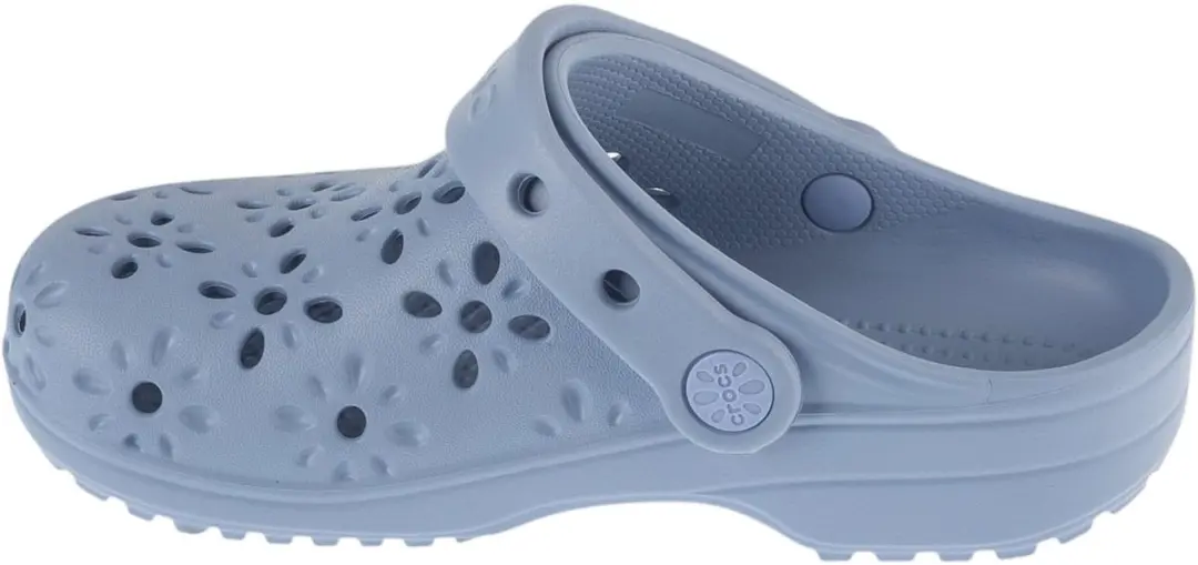 Crocs Classic Floral Cut Out Clog Kids - Blauw 30/31 - afbeelding 2 van 5