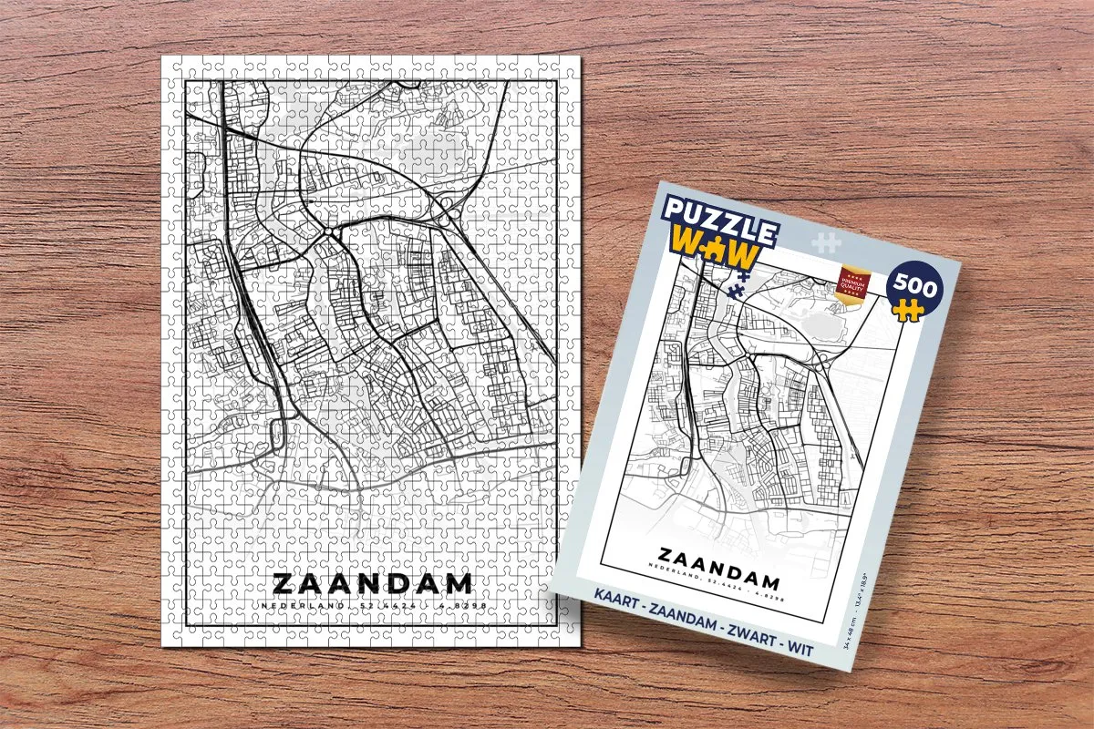PuzzleWow Zaandam Legpuzzel 500 Stuks - Multicolor