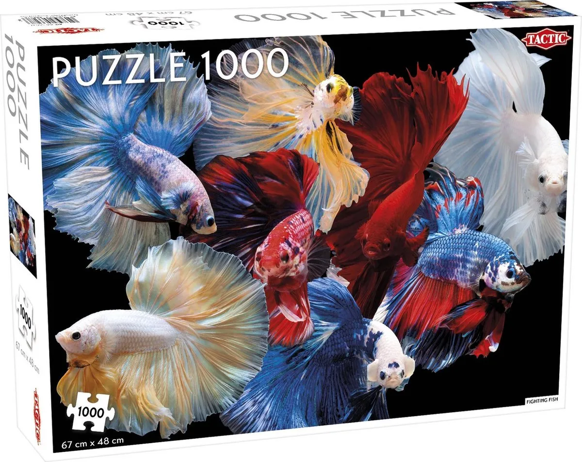 Tactic Puzzel Animals: Fighting Fish 1000 Stuks - Multicolor