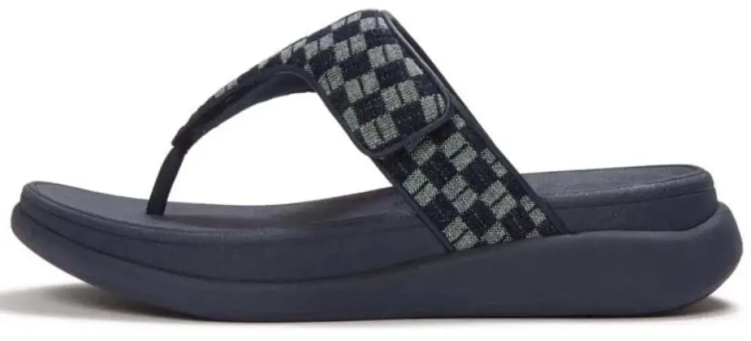 Fitflop F Mode Go Adjustable Toe Post Sandalen Zwart EU 39 Vrouw