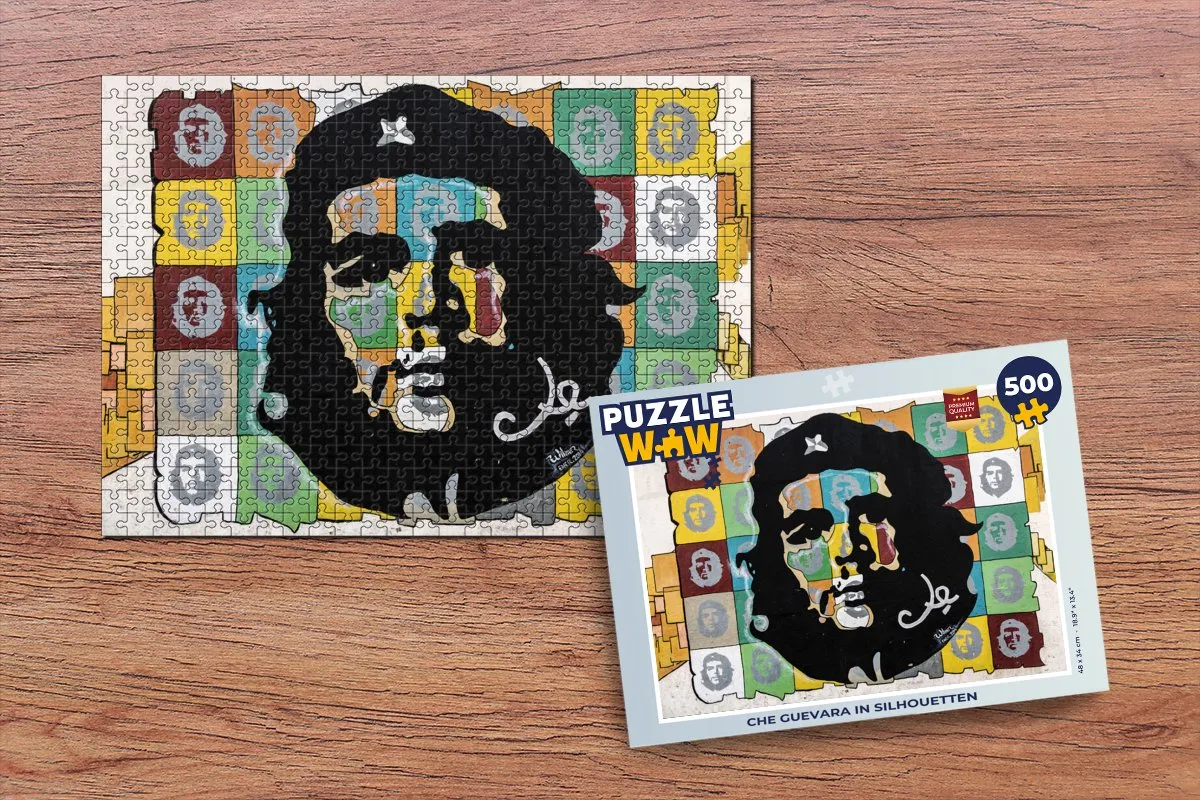 PuzzleWow Che Guevara Legpuzzel 500 Stuks - Multicolor