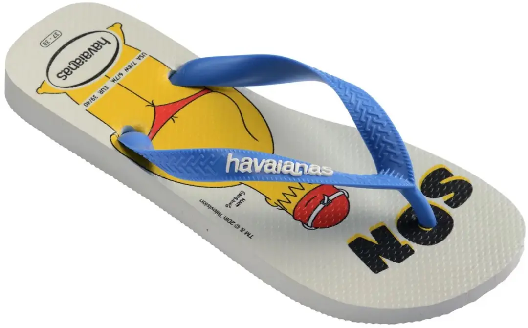 Havaianas Teenslipper Simpsons - 45/46 - Wit/Blauw - afbeelding 4 van 4