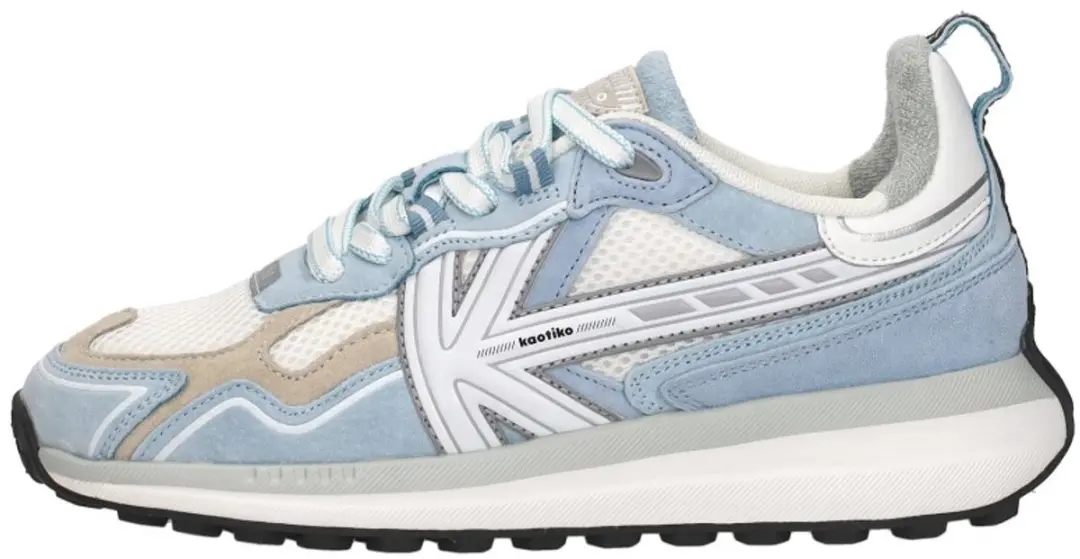 Kaotiko Detroit Tech Sneakers Laag - Lichtblauw - Maat 37 - afbeelding 2 van 6