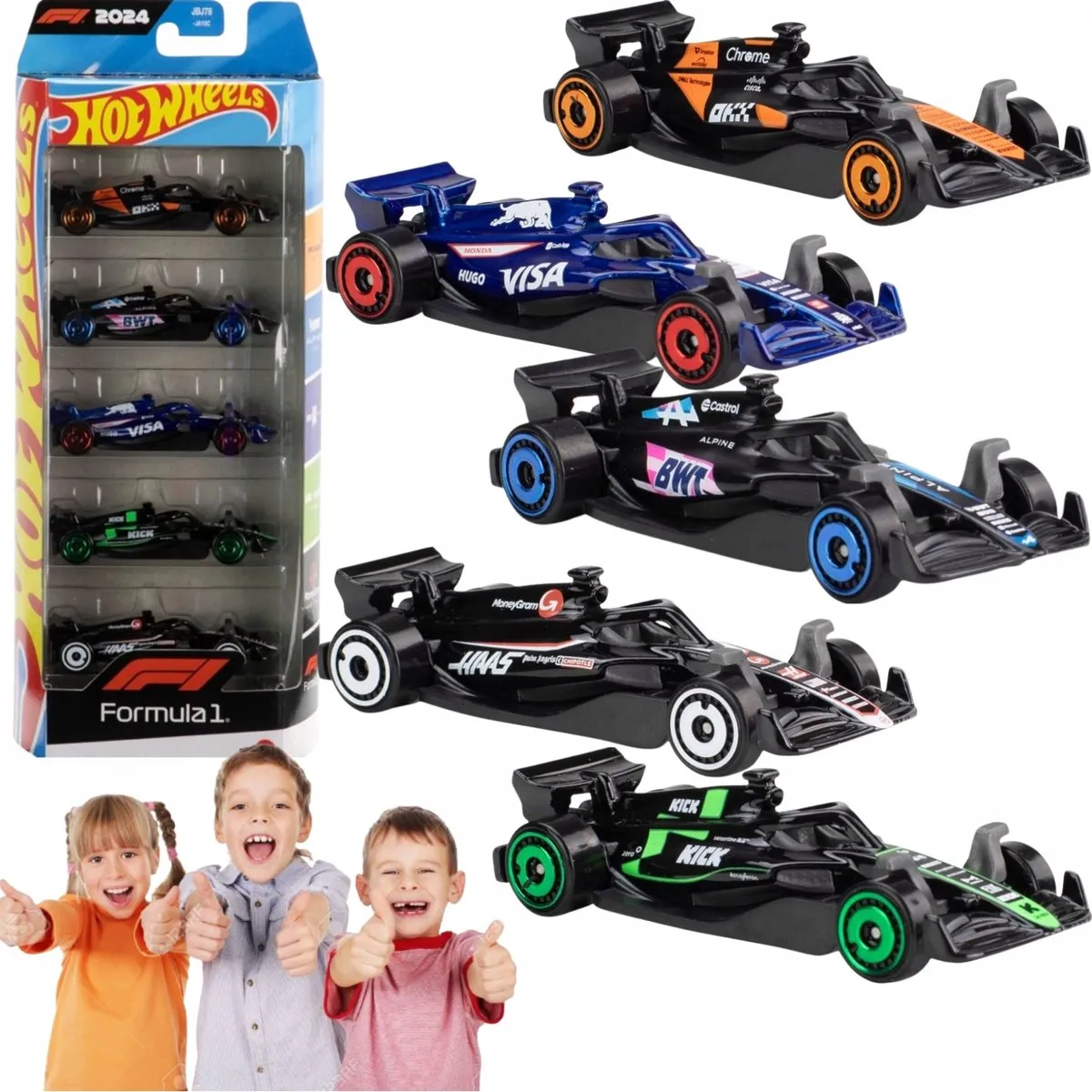 Hot Wheels Formule 1 Race Team 5-Pack