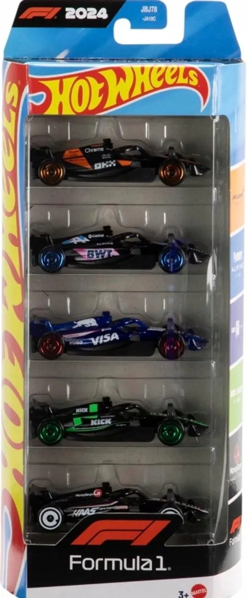 Hot Wheels Formule 1 Race Team 5-Pack - Schaal 1:64 - Multi - afbeelding 3 van 3