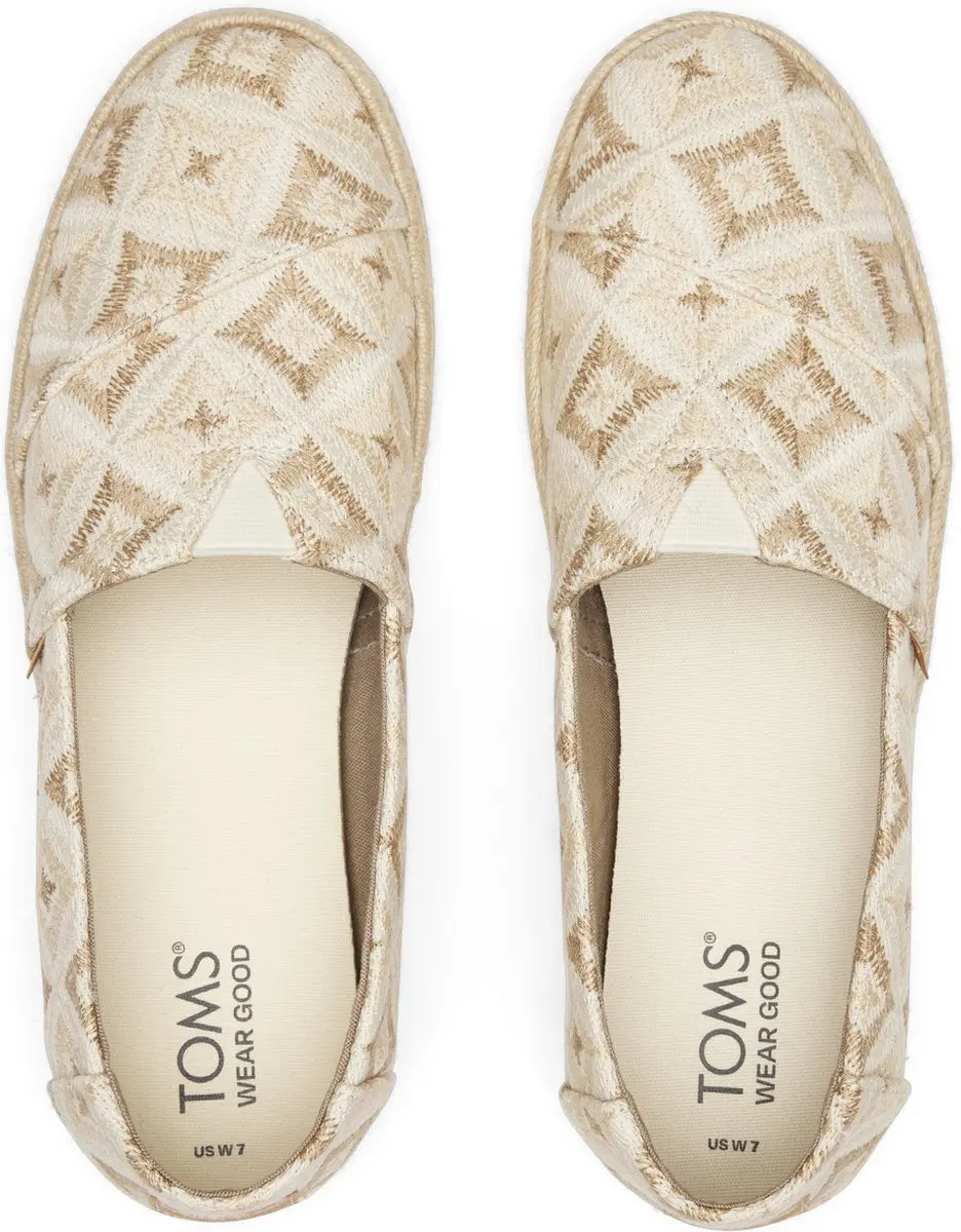 TOMS Alpargata Espadrille - Beige Multi - Maat 38,5 - afbeelding 2 van 6