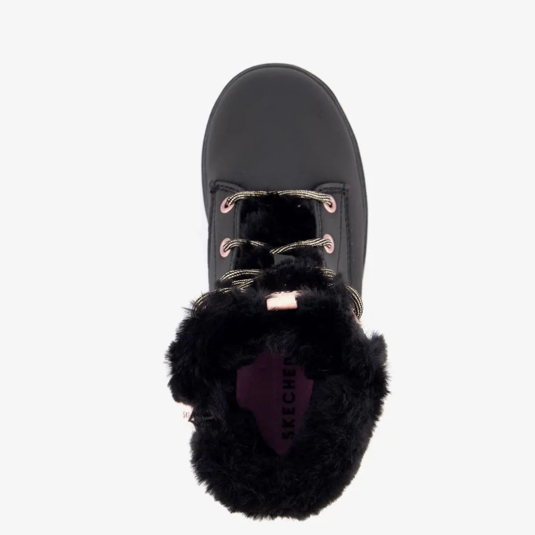 Skechers Street Glitz Veterschoenen - Zwart/Rose Gold - afbeelding 2 van 6