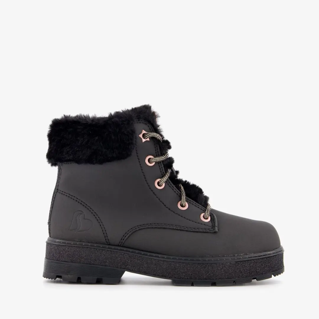 Skechers Street Glitz Veterschoenen - Zwart/Rose Gold - afbeelding 4 van 6
