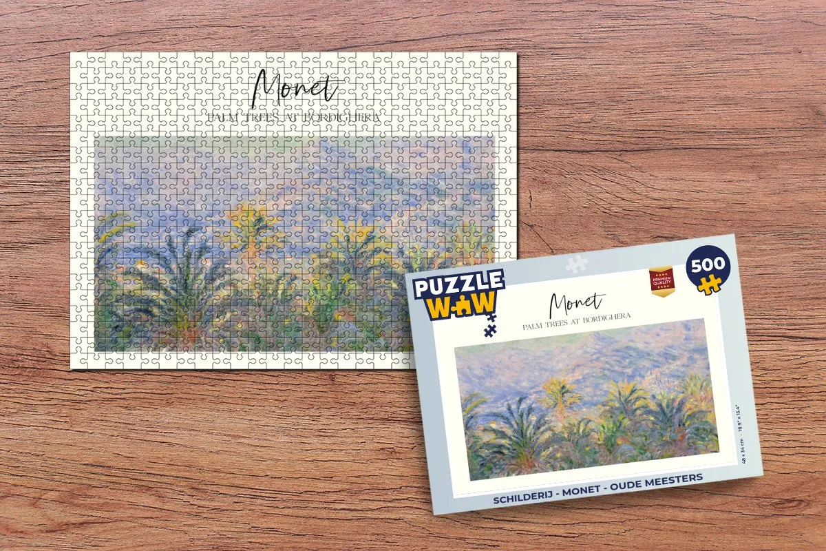 PuzzleWow Monet Oude Meesters Legpuzzel 500 Stuks - Multicolor