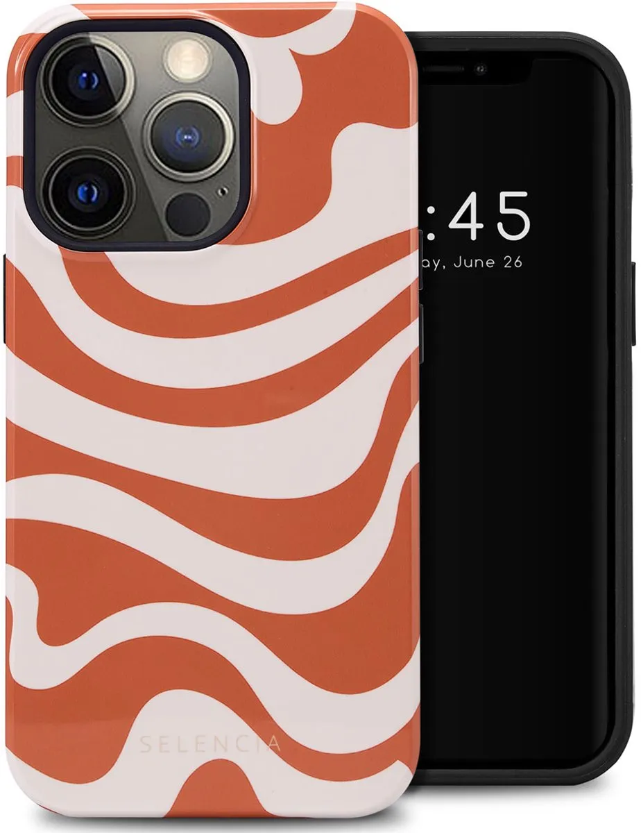 Selencia Hoesje iPhone 13 Pro Dream Swirl Orange