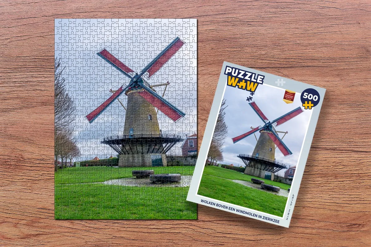 PuzzleWow Wolken boven Zierikzee Legpuzzel 500 Stuks - Multicolor