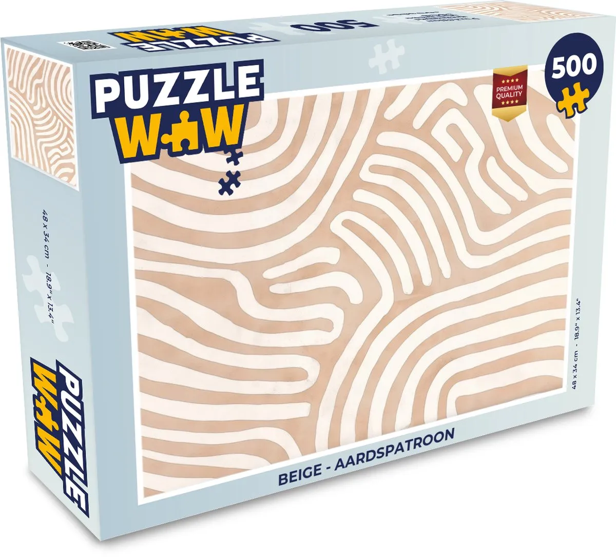 PuzzleWow Legpuzzel 500 Stuks - Aardspatroon