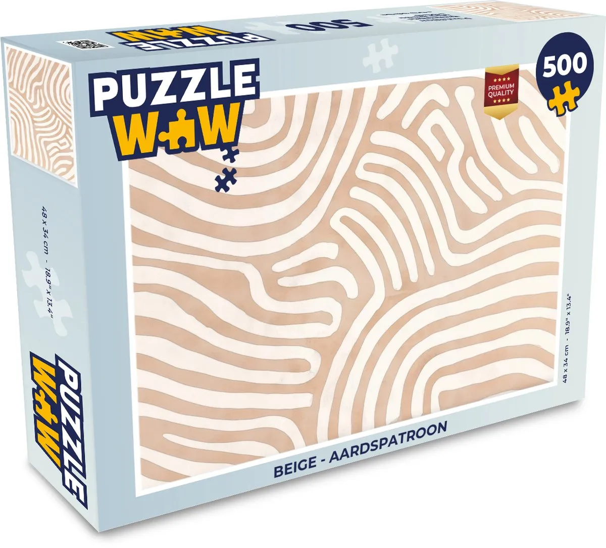 PuzzleWow Legpuzzel 500 Stuks - Aardspatroon
