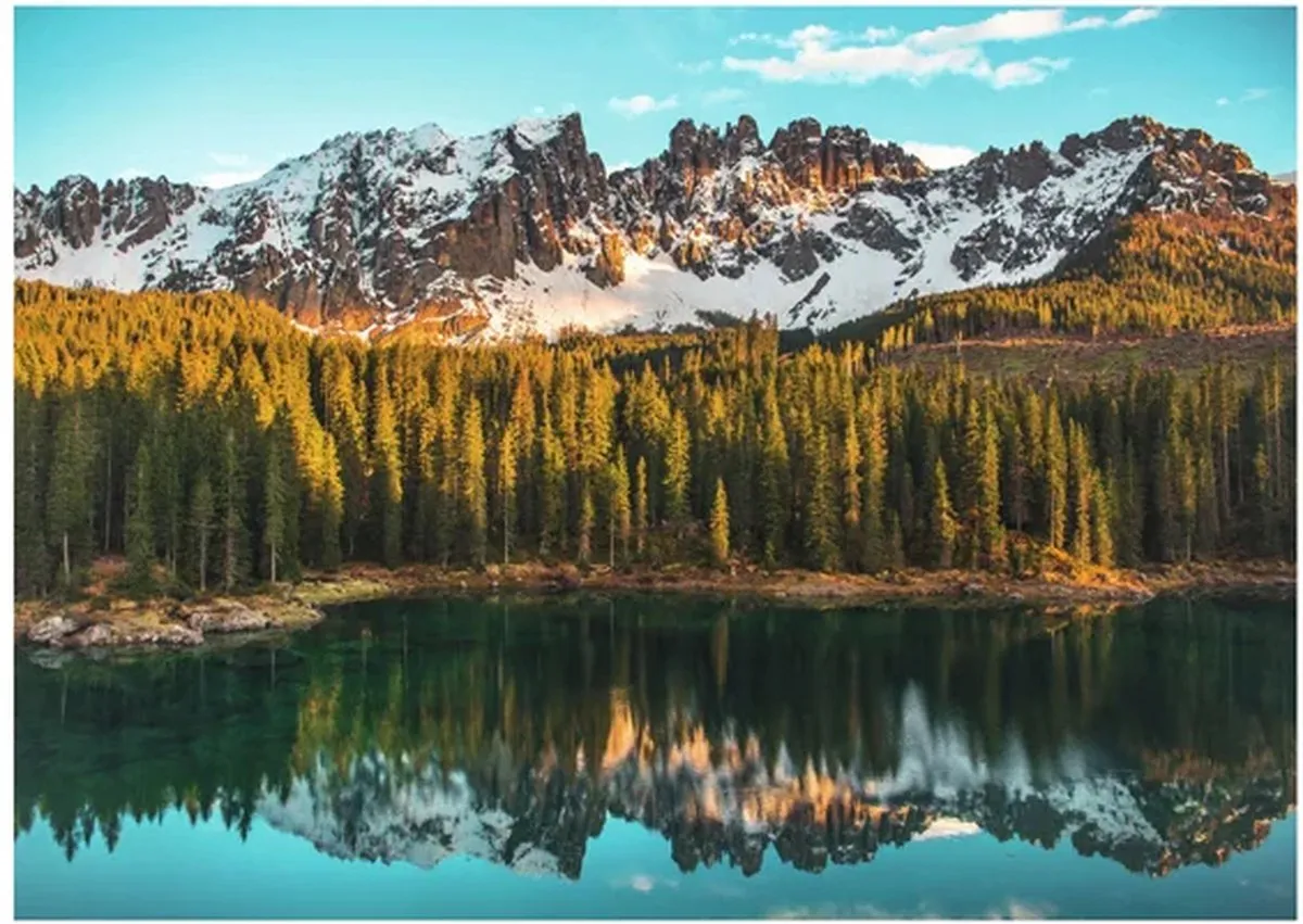 Ravensburger Italian Landscapes Lago di Carezza Legpuzzel 1000 Stuks - Multicolor