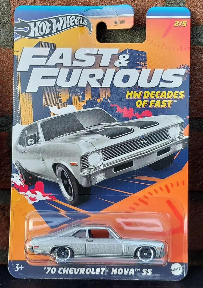 Hot Wheels HRW42 Chevrolet Nova SS 2/5 Speelgoedauto - Grijs - afbeelding 6 van 6