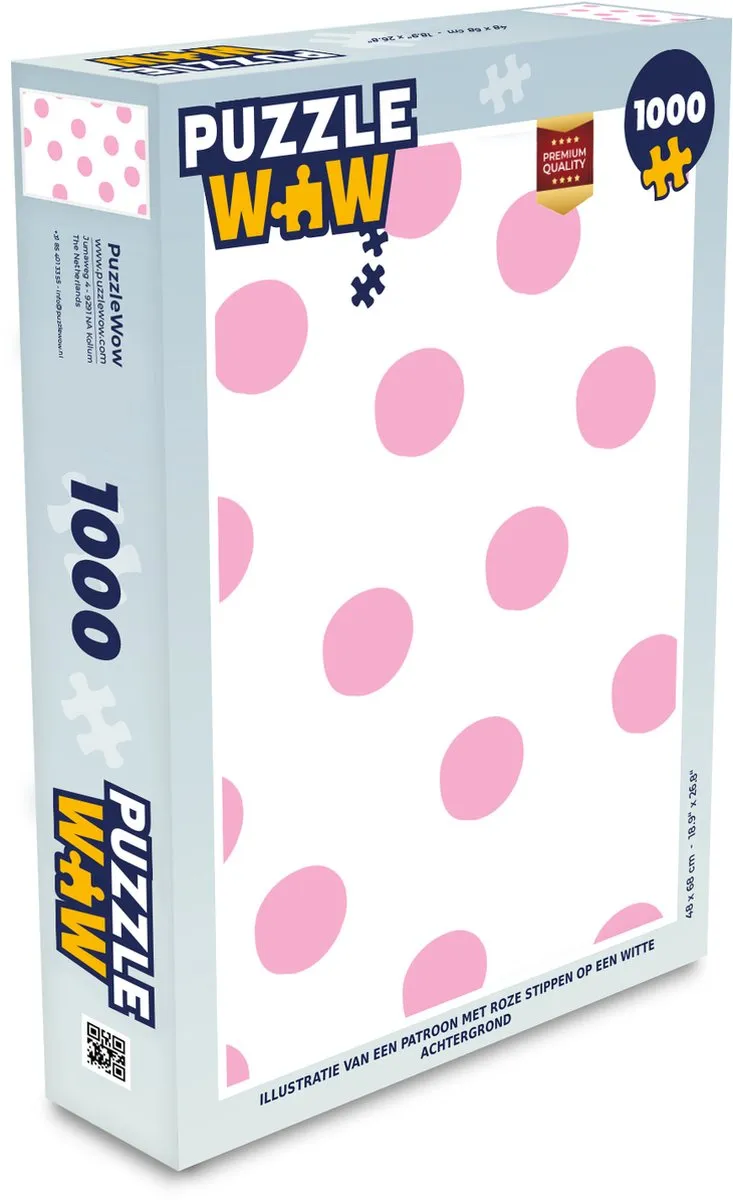PuzzleWow Legpuzzel 1000 Stuks - Multicolor