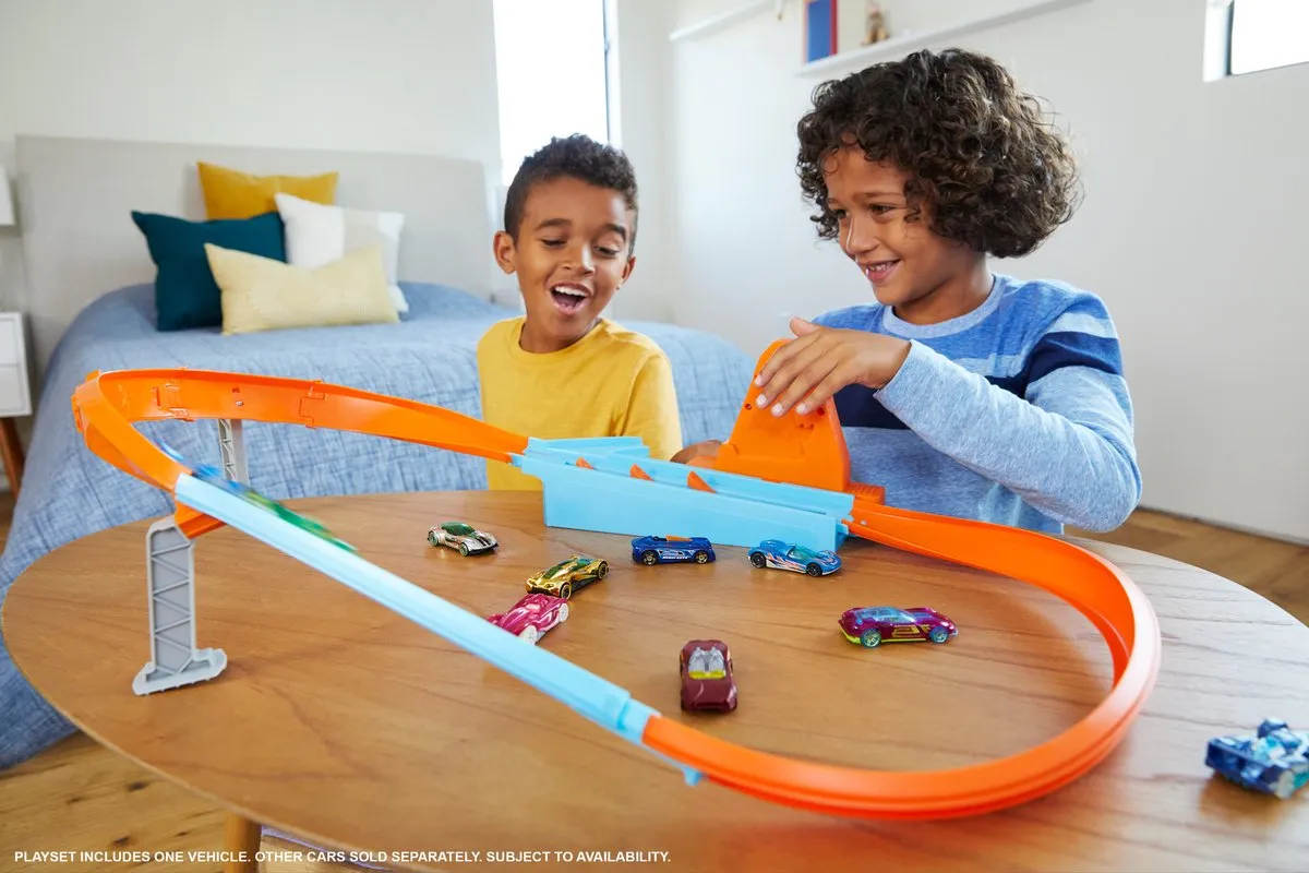 Hot Wheels Action Rapid Raceway Champion GJM75 Speelset - 3 Baandelen - Multicolor - afbeelding 6 van 6