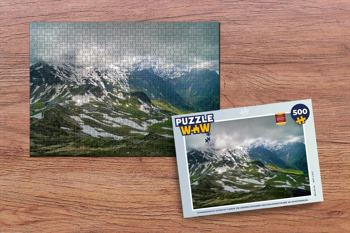 PuzzleWow Panoramatic Großglockner Legpuzzel 500 Stuks - Multicolor