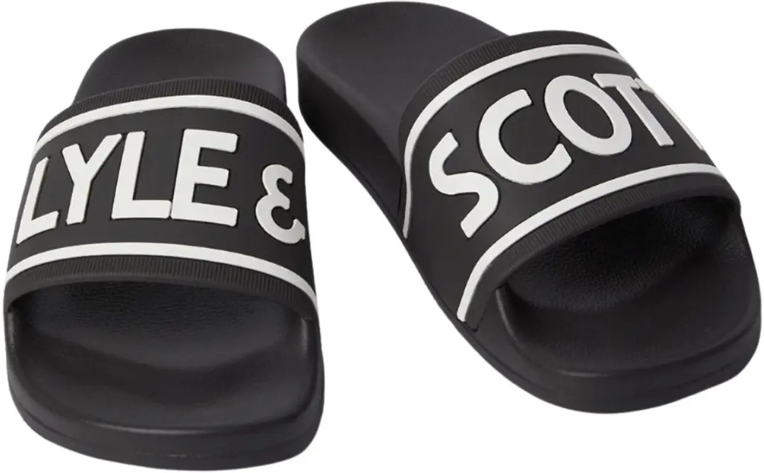 Lyle & Scott Slippers Zwart