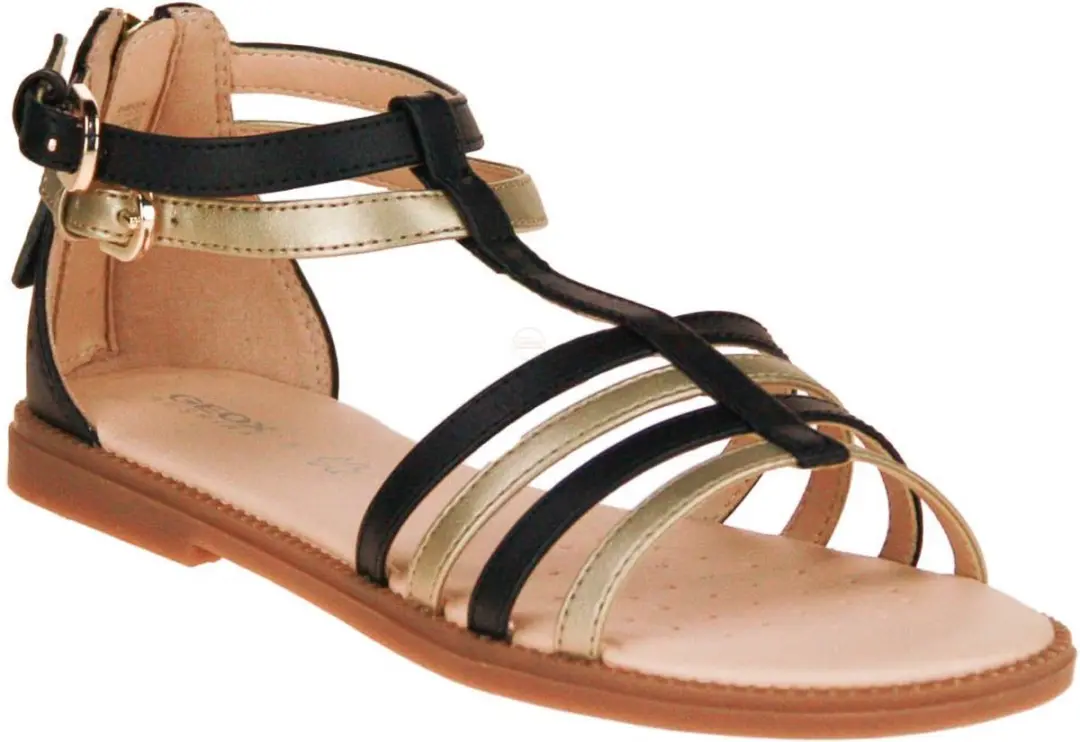 Geox Karly Sandalen - Meisjes 34 - Zwart/Platina - afbeelding 4 van 6