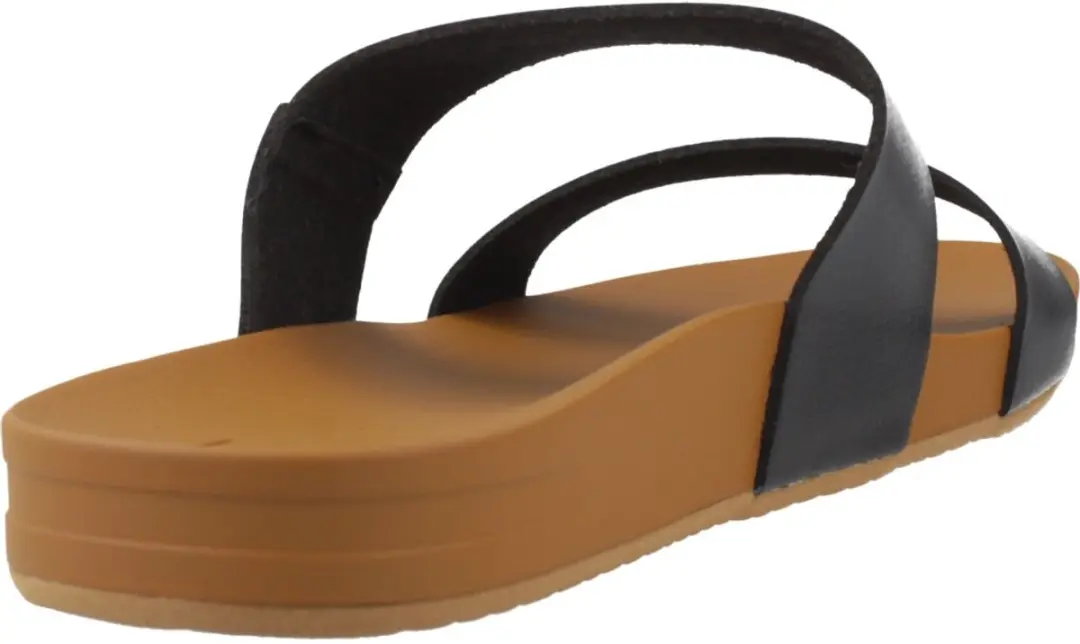 Reef Cushion Vista Slides - Maat 40 - Zwart/Naturel - afbeelding 4 van 6
