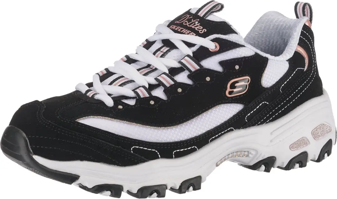 Skechers D'Lites Devoted Fan, Vrouwen, Zwart, Sneakers, maat: 42