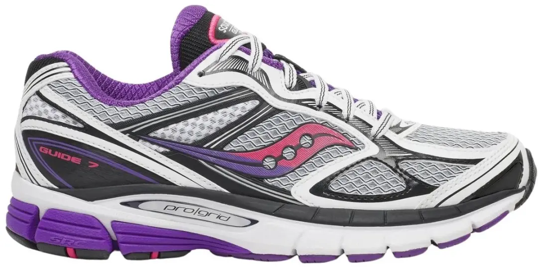 Saucony Progrid Guide 7 Dames Sneakers - Wit - Maat 40 - afbeelding 2 van 4