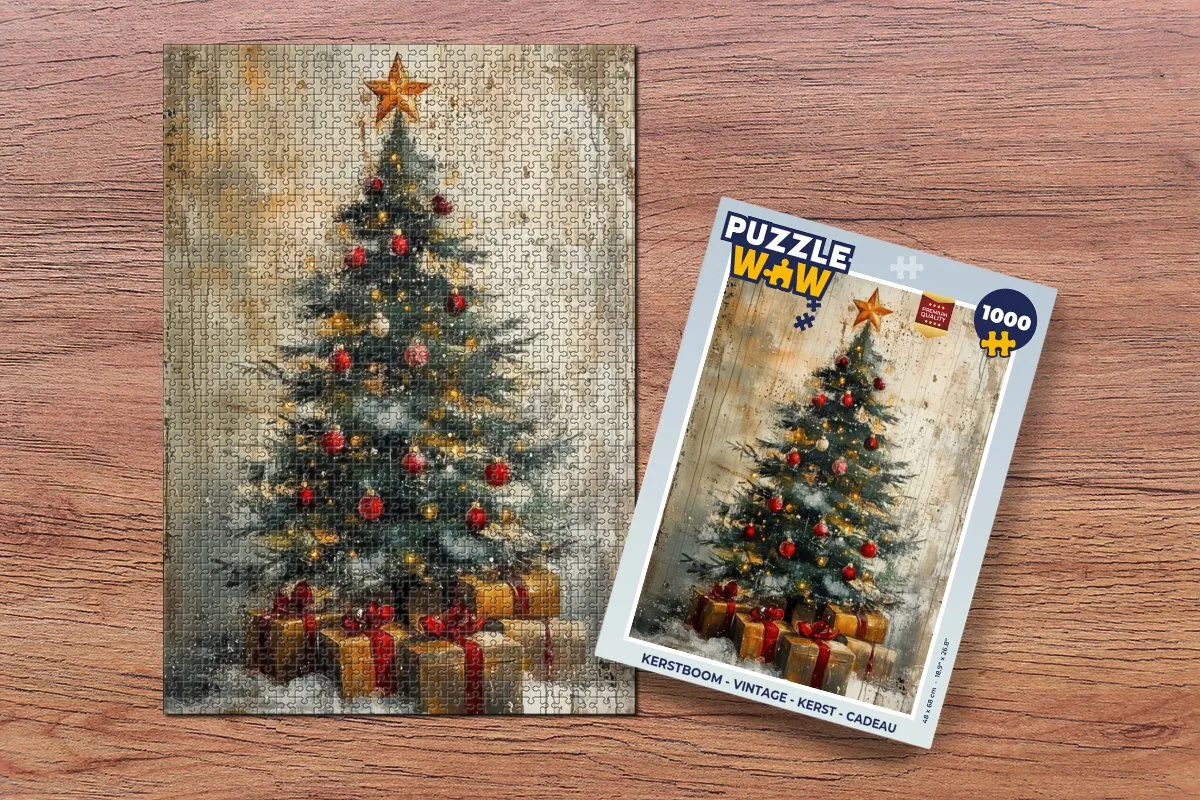 PuzzleWow Kerstboom Legpuzzel 1000 Stuks - Kerstboom