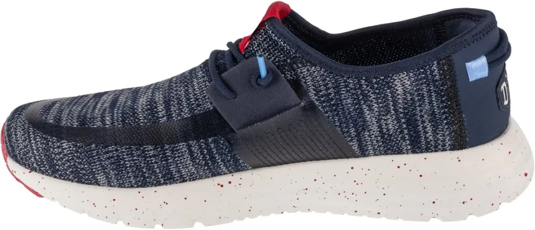 HEYDUDE Sirocco Sport Mode Heren Sneakers - 48 - Navy/Grey - afbeelding 4 van 6