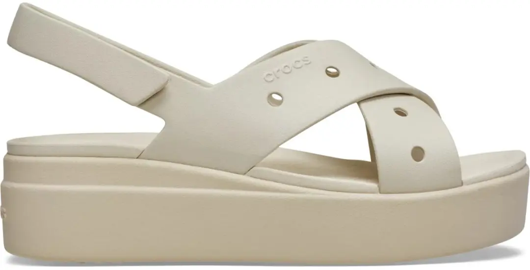 Brooklyn 4u sandalen met klittenband en gekruiste bandjes