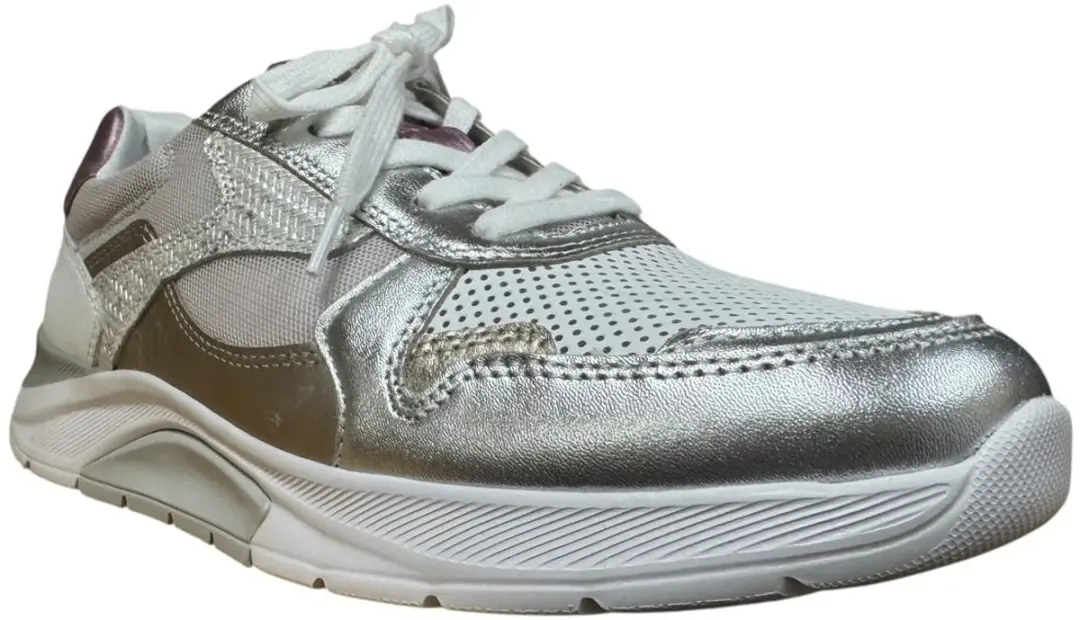 Gabor Rolling Soft 86.925.53 Sneakers Dames - Wit/Roze - afbeelding 4 van 5
