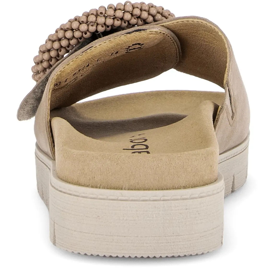 Gabor 745.5 Slides Dames - Beige - Maat 42 - afbeelding 4 van 6