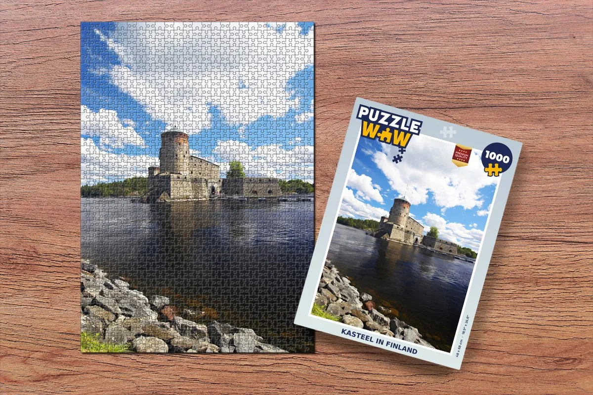 PuzzleWow Legpuzzel Kasteel in Finland 1000 Stuks - Multicolor