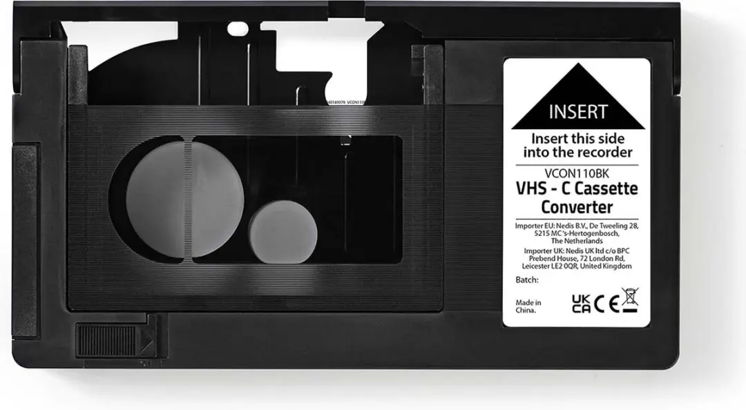 Nedis VCON110BK VHS-C naar VHS Converter