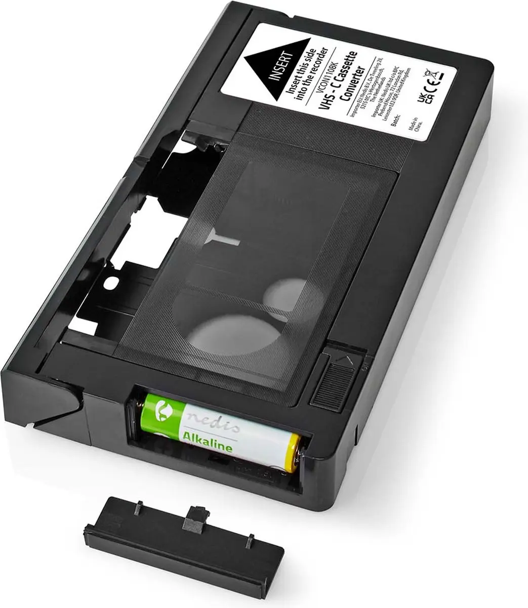 Nedis VCON110BK VHS-C naar VHS Converter - Zwart - afbeelding 4 van 6