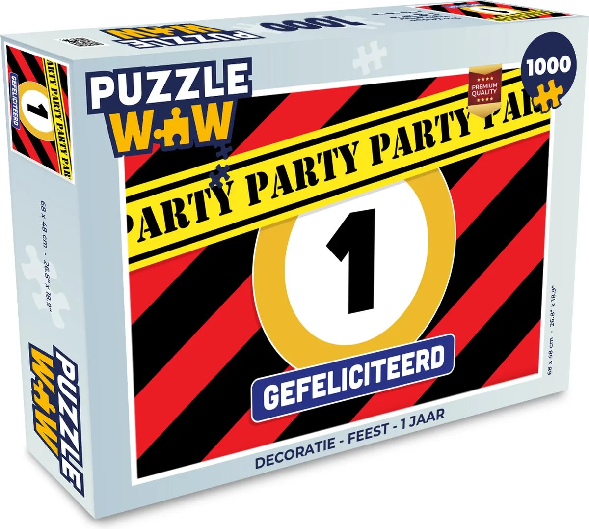 PuzzleWow Legpuzzel 1000 Stuks - Multicolor