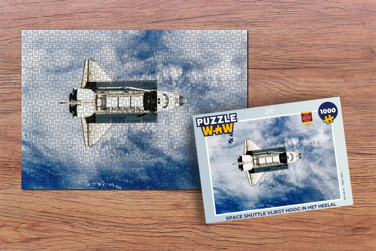 PuzzleWow Legpuzzel Space Shuttle 1000 Stuks - Multicolor