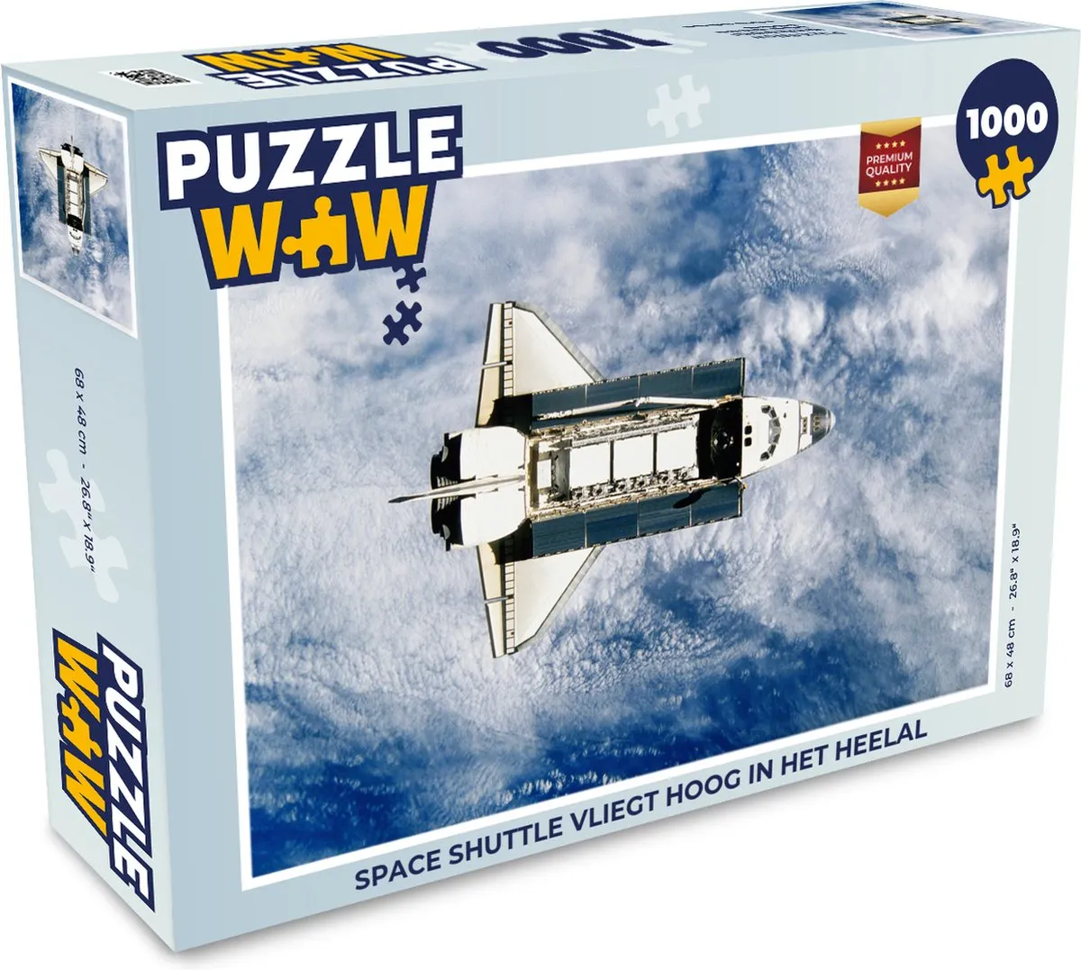 PuzzleWow Legpuzzel Space Shuttle 1000 Stuks - Multicolor
