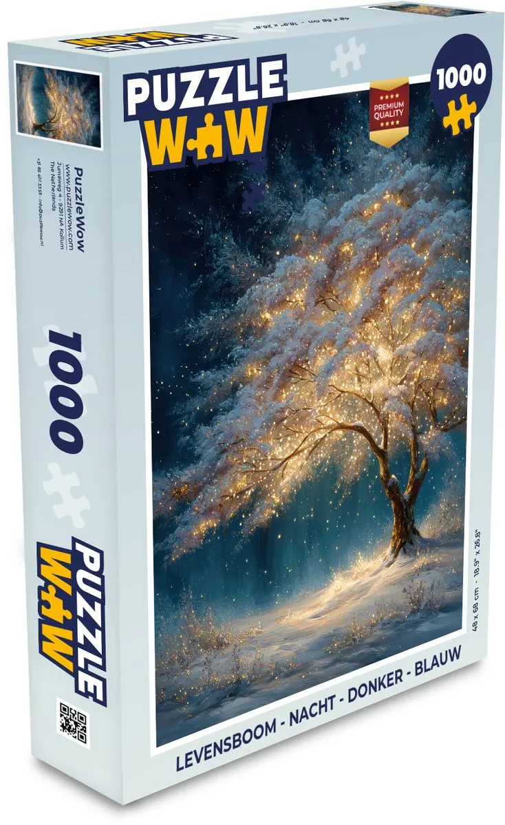 PuzzleWow Levensboom Nacht Puzzel 1000 Stuks