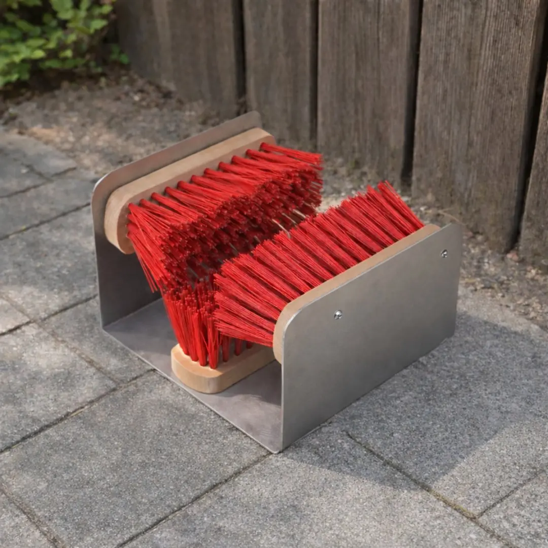 Talen Tools Voetenveger - 3 Nylon Borstels - Rood - afbeelding 2 van 3
