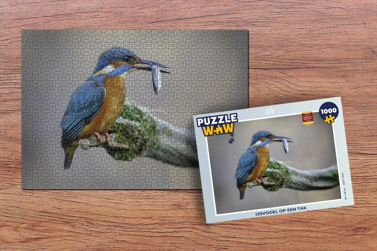 PuzzleWow IJsvogel Legpuzzel 1000 Stuks - Multicolor