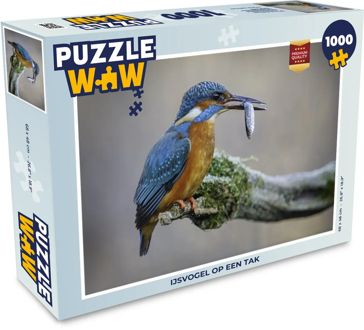 PuzzleWow IJsvogel Legpuzzel 1000 Stuks - Multicolor