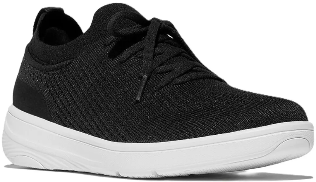 FitFlop Super-Q Knit Slip-On Sneakers - Maat 38 - Zwart - afbeelding 3 van 6
