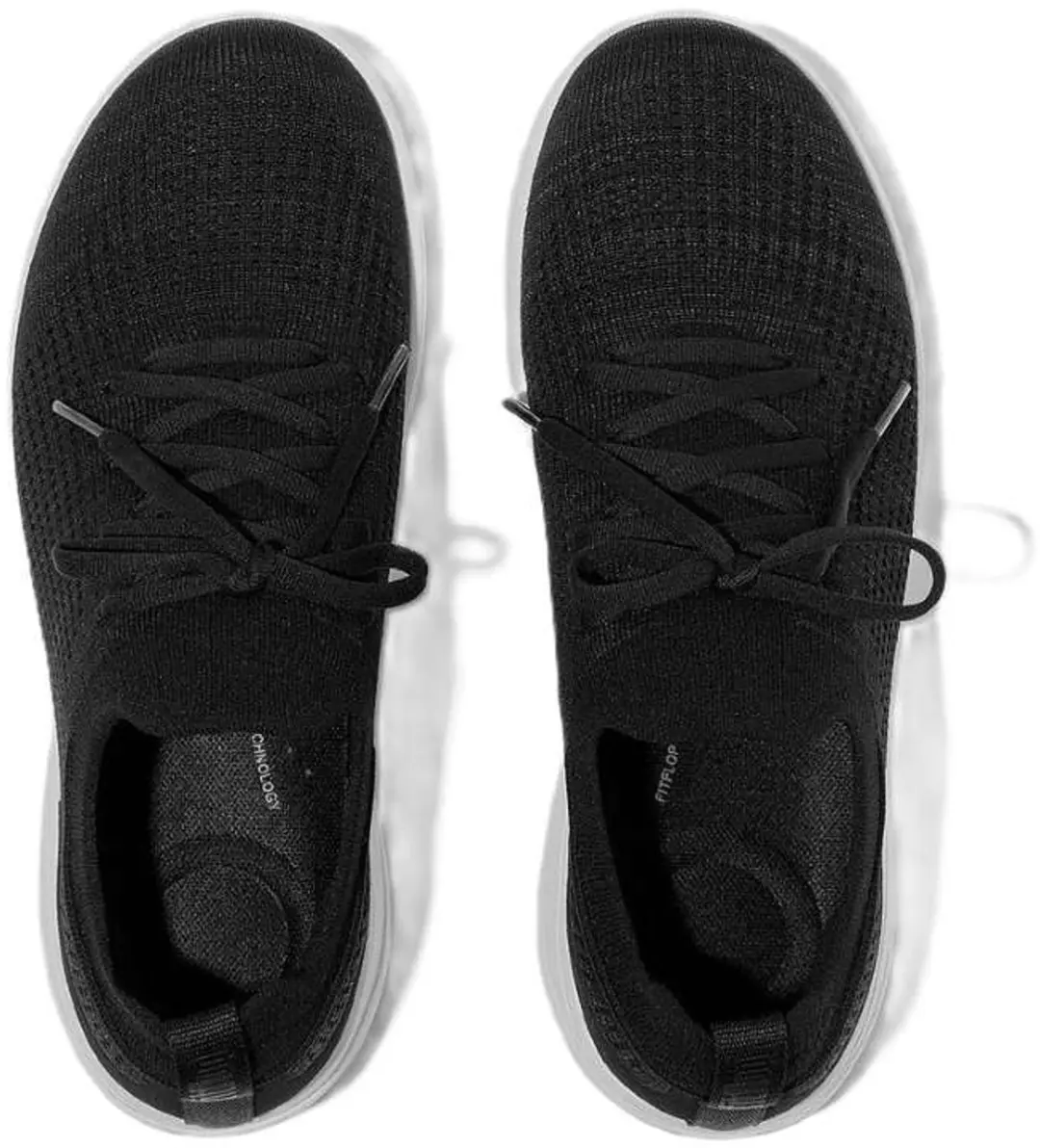 FitFlop Super-Q Knit Slip-On Sneakers - Maat 38 - Zwart - afbeelding 4 van 6