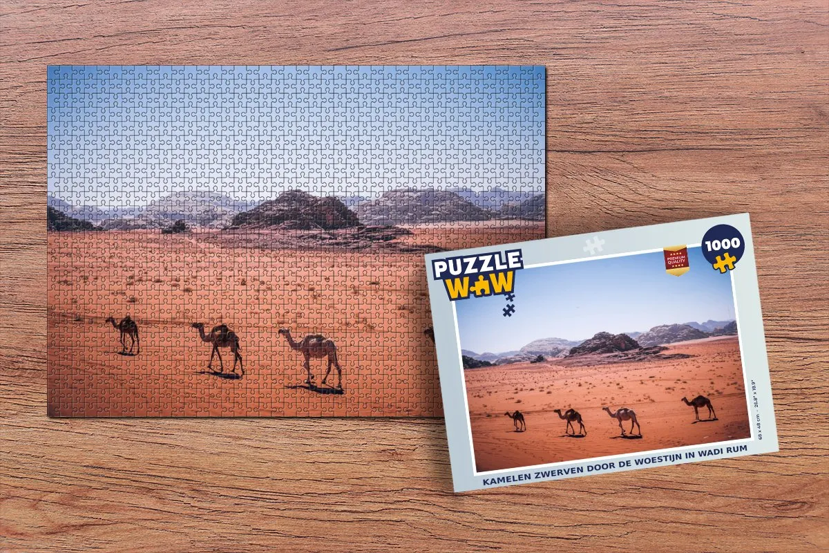 PuzzleWow Legpuzzel Wadi Rum 1000 Stuks - Multicolor