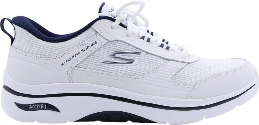 Skechers Slip-ins Arch Fit Heren Schoenen - Wit - afbeelding 5 van 6