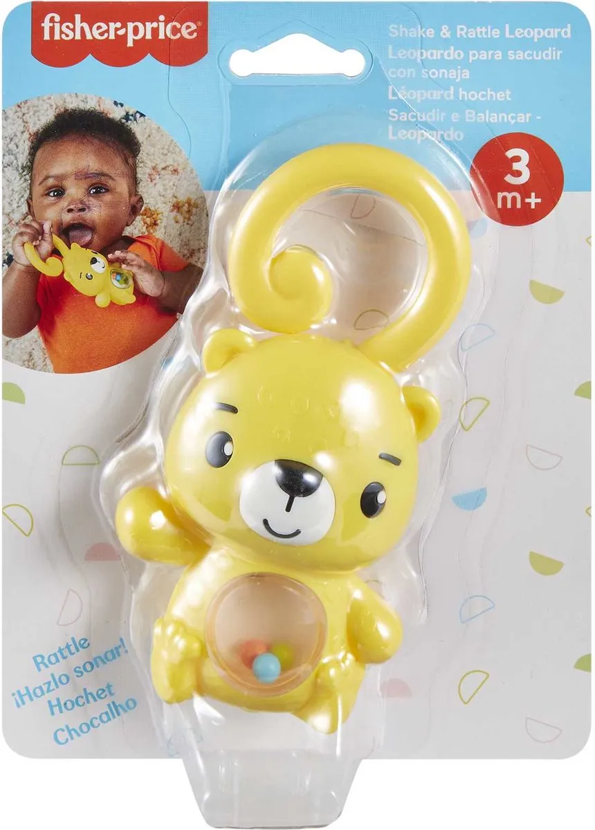 Fisher-Price Shake & Rattle Luierbeertje - Geel