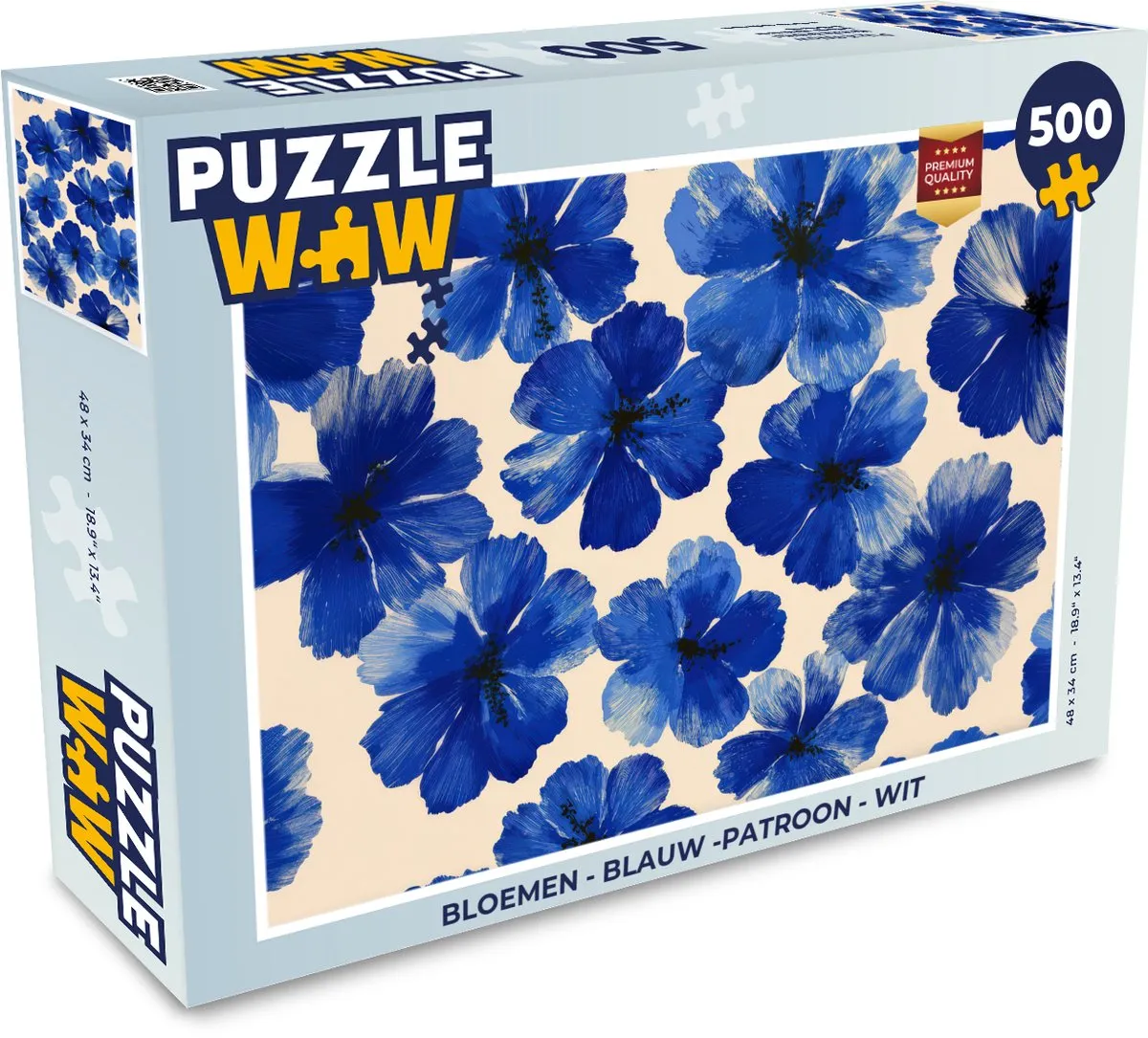 PuzzleWow Bloemen Legpuzzel 500 Stuks - Multicolor